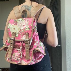 Floral backpack